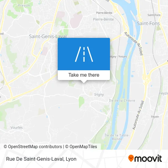 Rue De Saint-Genis-Laval map