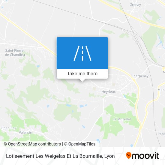 Lotiseement Les Weigelas Et La Bournaille map