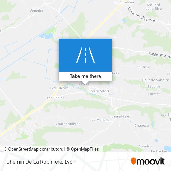Chemin De La Robinière map