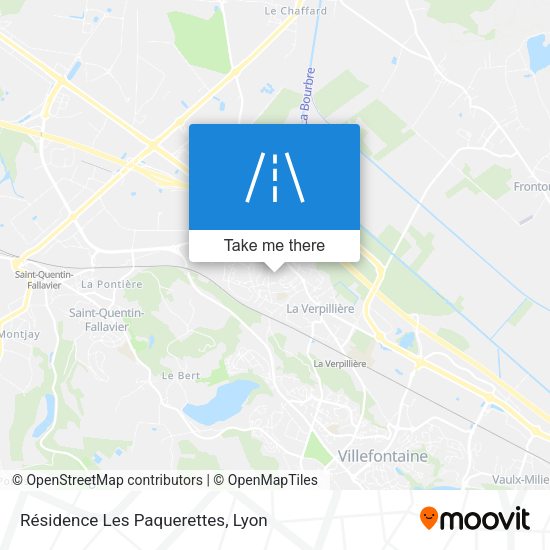 Résidence Les Paquerettes map
