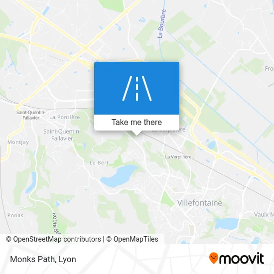 Chemin Des Moines map