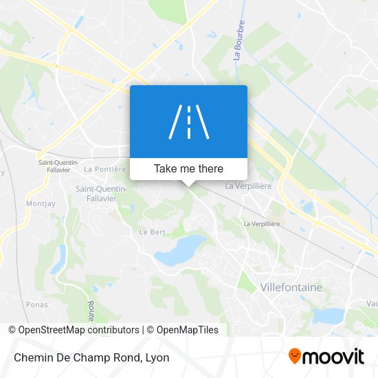 Chemin De Champ Rond map