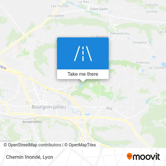 Chemin Inondé map