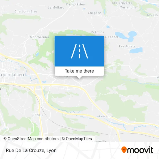 Rue De La Crouze map