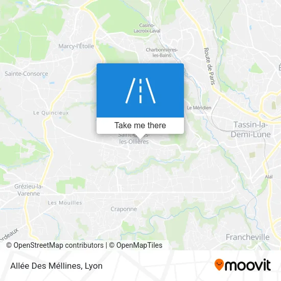 Allée Des Méllines map