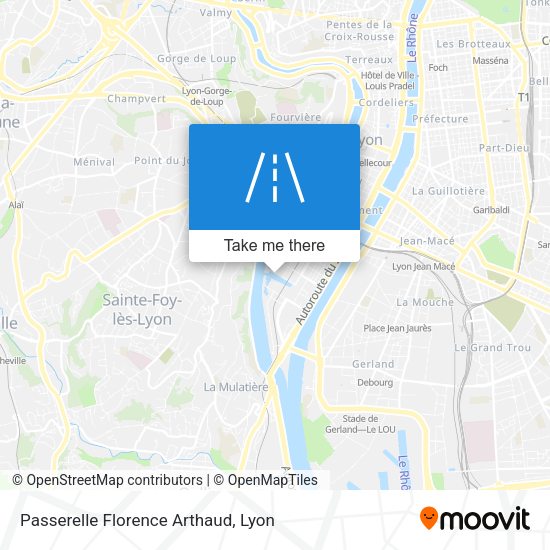 Passerelle Florence Arthaud map