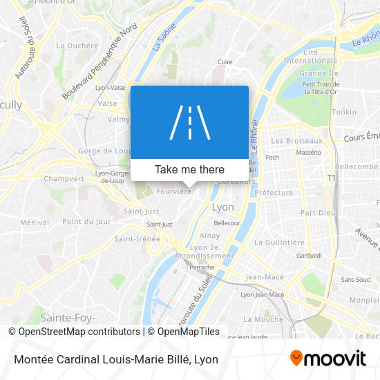 Montée Cardinal Louis-Marie Billé map