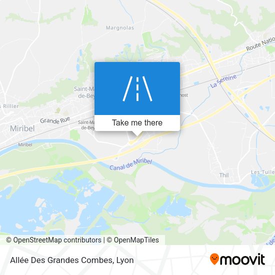 Allée Des Grandes Combes map