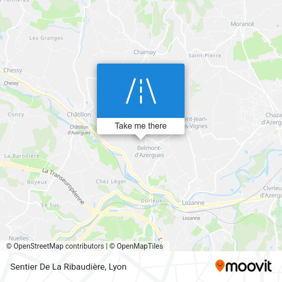 Sentier De La Ribaudière map