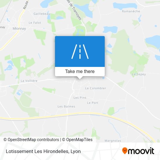 Lotissement Les Hirondelles map