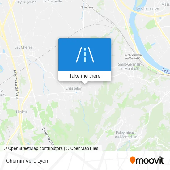 Chemin Vert map