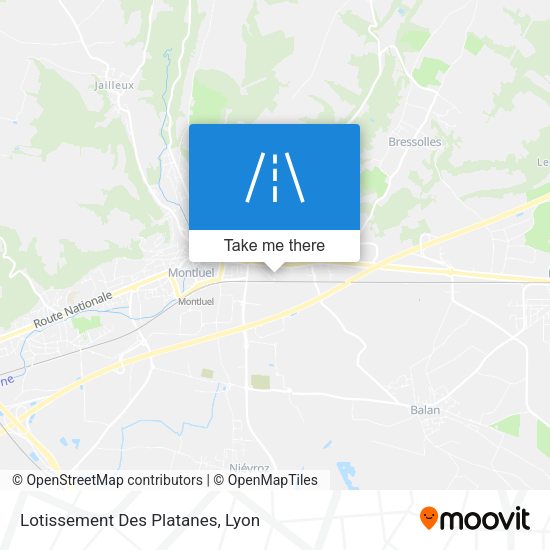 Lotissement Des Platanes map