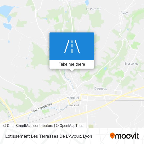 Lotissement Les Terrasses De L'Avoux map
