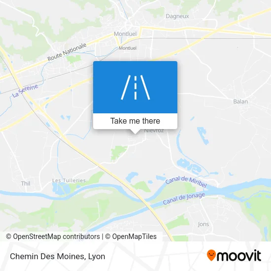 Chemin Des Moines map
