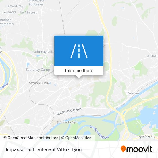 Impasse Du Lieutenant Vittoz map