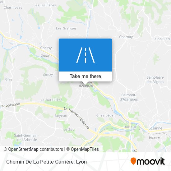 Chemin De La Petite Carrière map