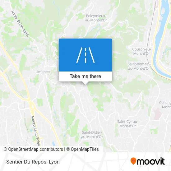 Sentier Du Repos map