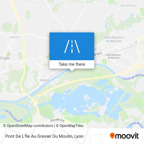 Pont De L'Île Au Gravier Du Moulin map