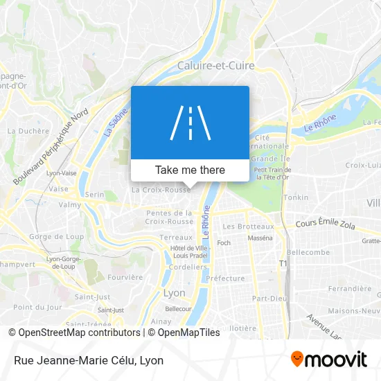 Rue Jeanne-Marie Célu map