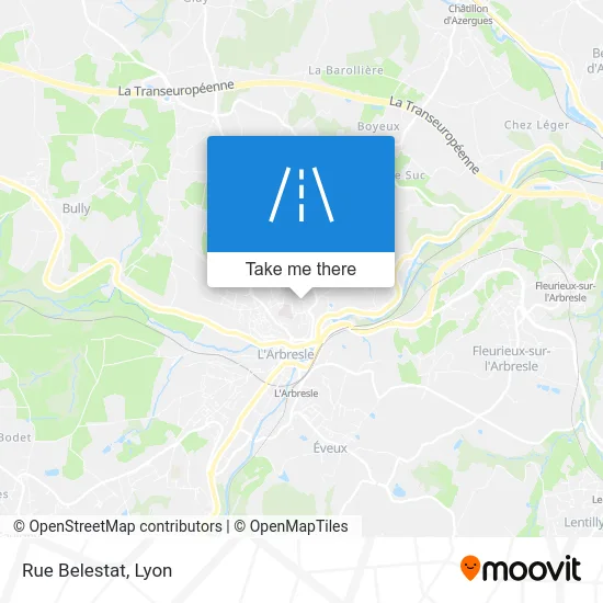 Rue Belestat map