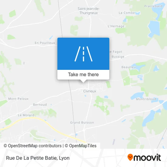 Rue De La Petite Batie map