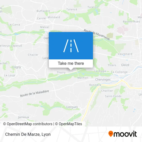 Chemin De Marze map