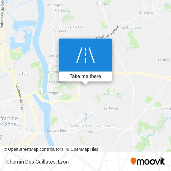 Chemin Des Caillates map