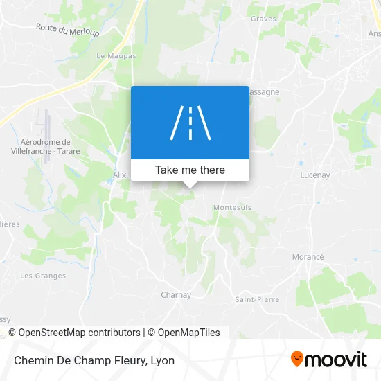 Chemin De Champ Fleury map