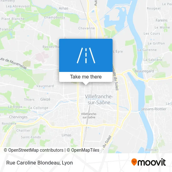 Rue Caroline Blondeau map