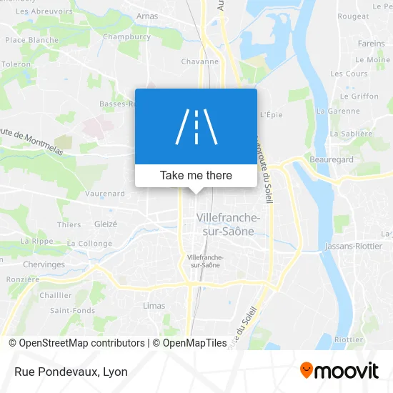 Rue Pondevaux map
