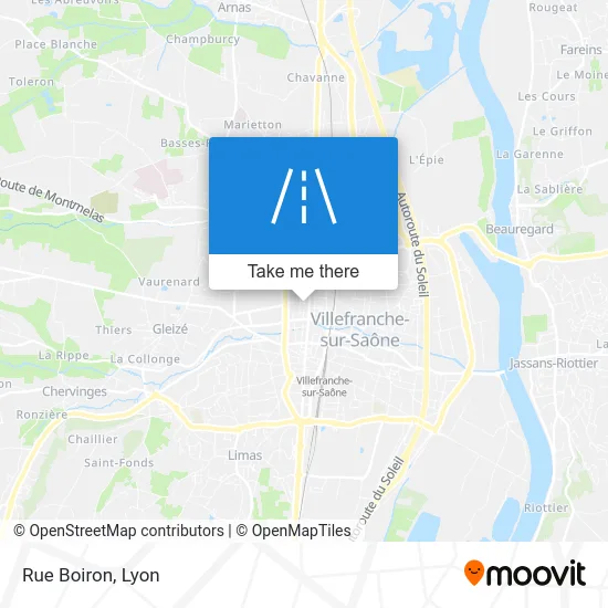 Rue Boiron map