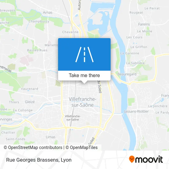 Rue Georges Brassens map