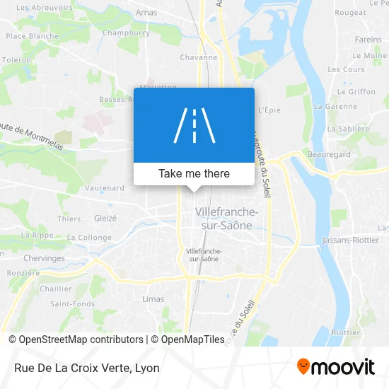 Rue De La Croix Verte map