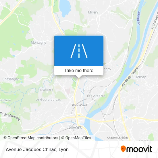 Avenue Jacques Chirac map