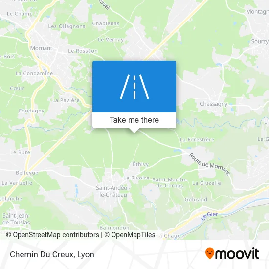 Chemin Du Creux map