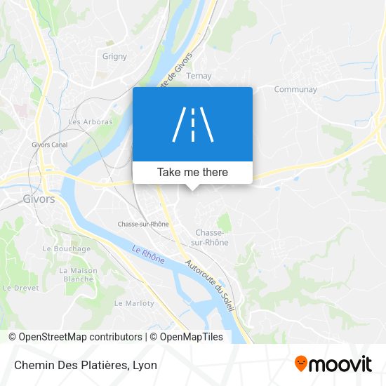Chemin Des Platières map