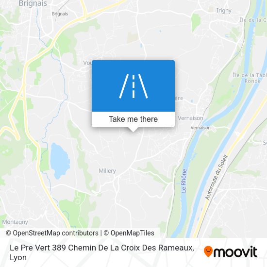 Le Pre Vert 389 Chemin De La Croix Des Rameaux map