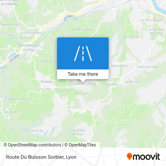 Route Du Buisson Sorbier map