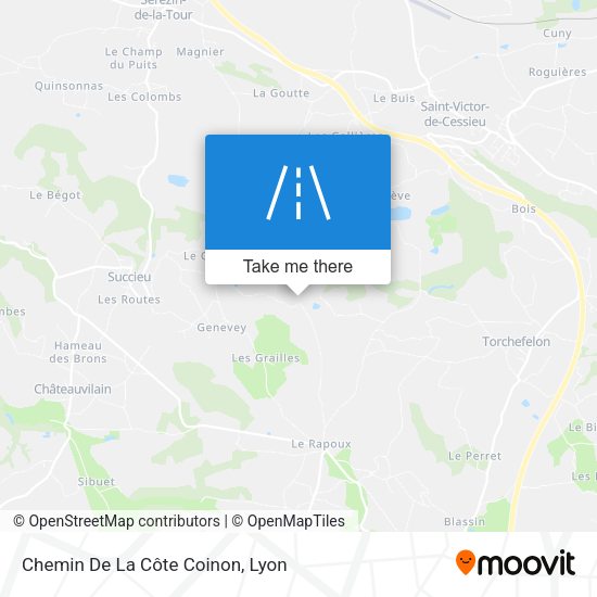 Chemin De La Côte Coinon map