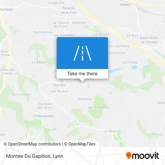 Montée Du Gapillon map