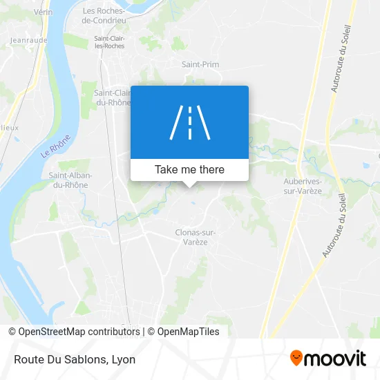 Route Du Sablons map