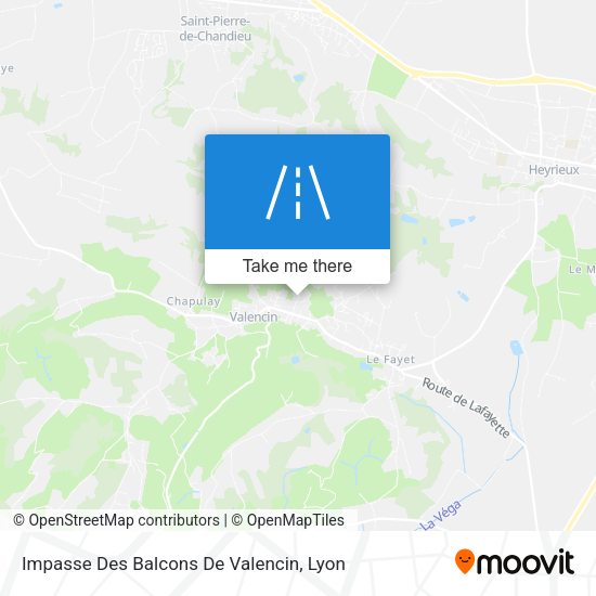 Impasse Des Balcons De Valencin map