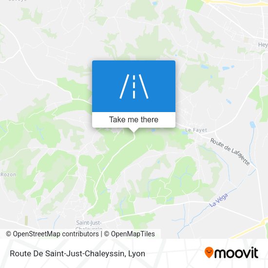 Route De Saint-Just-Chaleyssin map