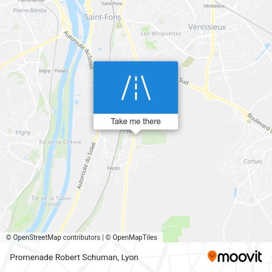 Promenade Robert Schuman map