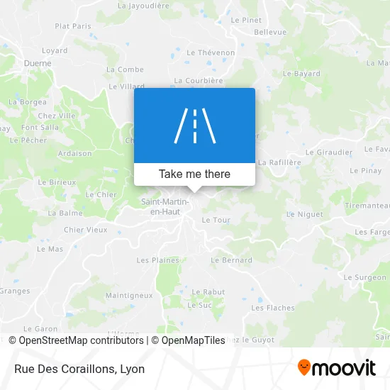 Rue Des Coraillons map