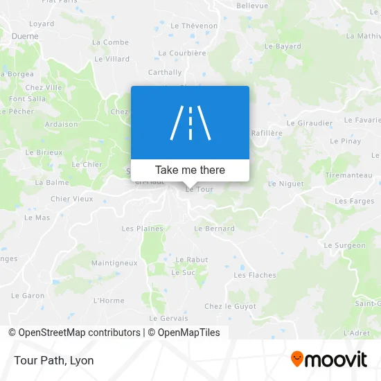 Chemin Du Tour map