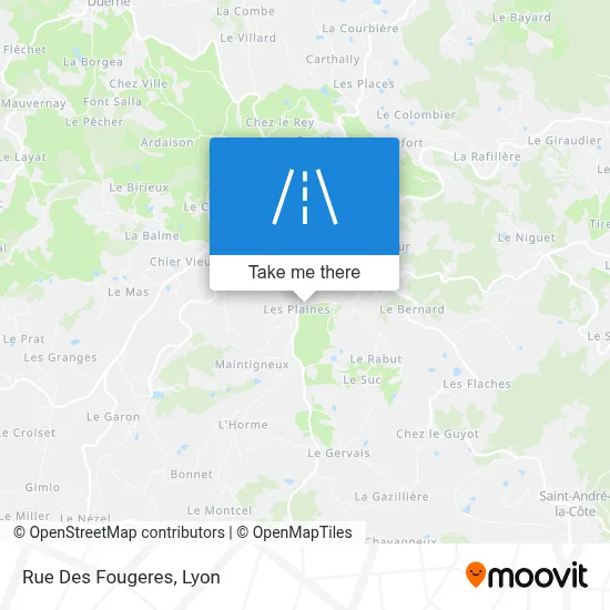 Rue Des Fougeres map
