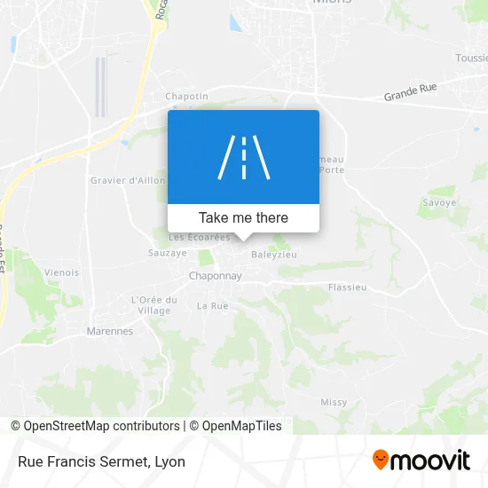 Rue Francis Sermet map