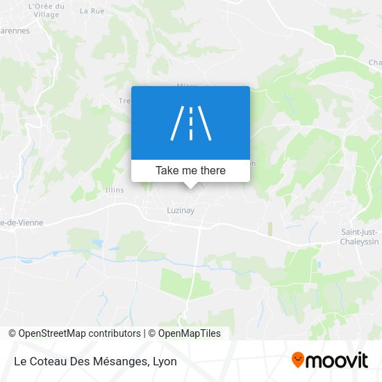 Le Coteau Des Mésanges map