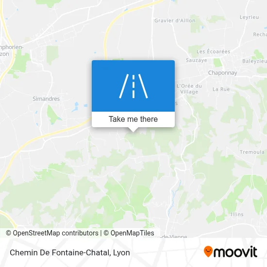 Chemin De Fontaine-Chatal map